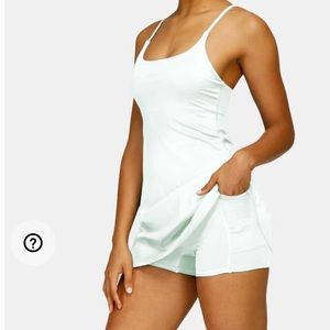 Halara everyday cloudful 2-in-1 flare activity dress.